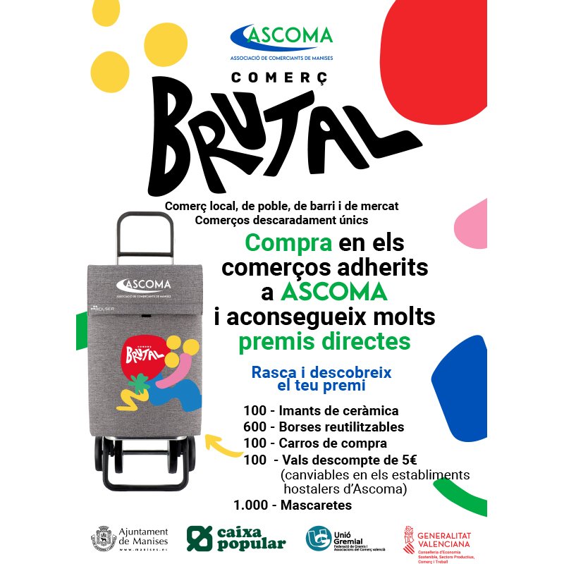 ASCOMA presenta la campaña comerç Brutal con premios directos
