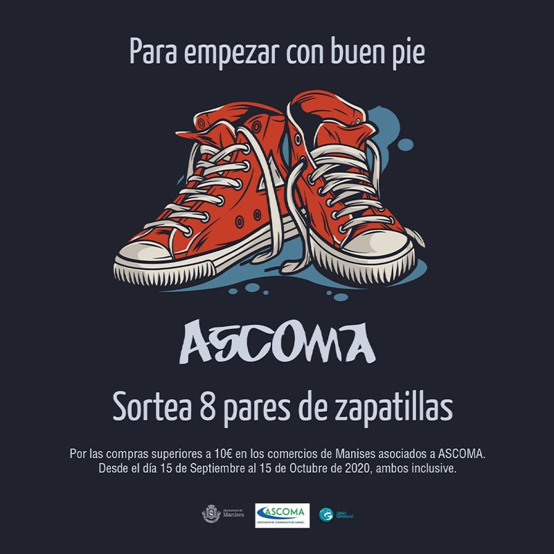 ASCOMA sortea 8 pares de Zapatillas